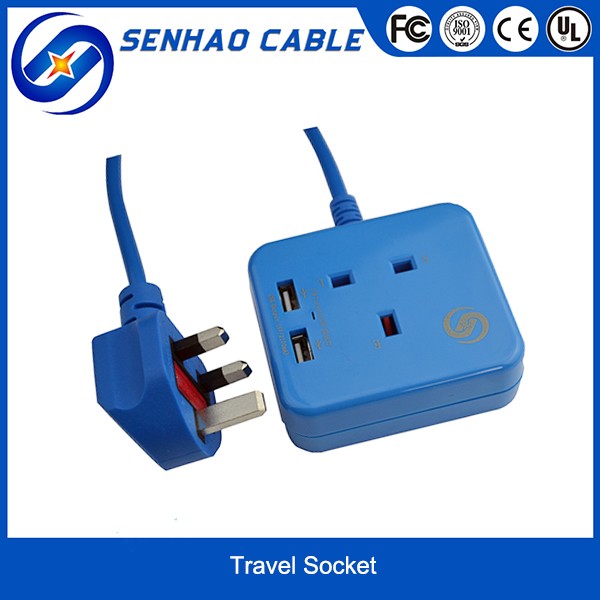 2016独占デザインミニトラベル壁ソケット付きusb-プラグ、ソケット問屋・仕入れ・卸・卸売り