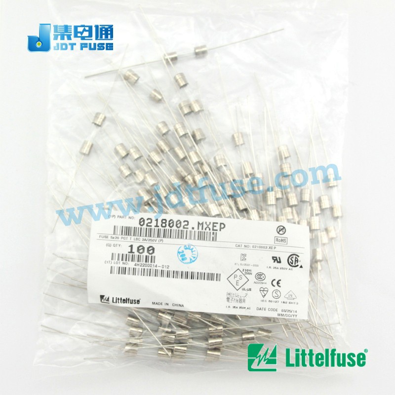 0218002.mxepリテルガラス管ヒューズ2.0a250v5x20ミリメートルアキシャルリード・カートリッジヒューズ時間- ラグ( スローブローヒューズ)-ヒューズ問屋・仕入れ・卸・卸売り