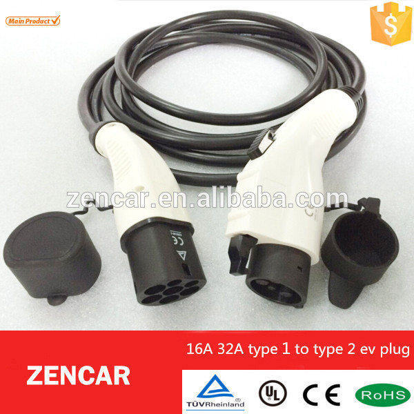Ev( 電気自動車) 充電器のプラグケーブル付v3-dss-ev16p/32p/70psaej1772oem-プラグ、ソケット問屋・仕入れ・卸・卸売り