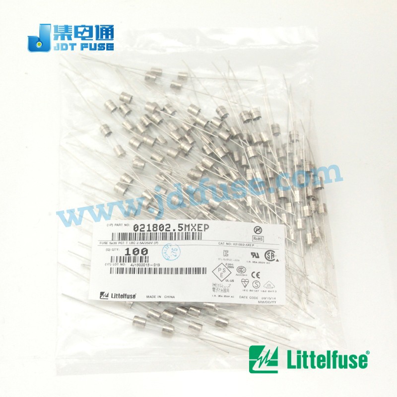 ガラス管ヒューズ021802.5mxepリテル2500ma2.5a250v5x20ミリメートルアキシャルリード・カートリッジヒューズ時間- ラグ( スローブロー) ヒューズ-ヒューズ問屋・仕入れ・卸・卸売り
