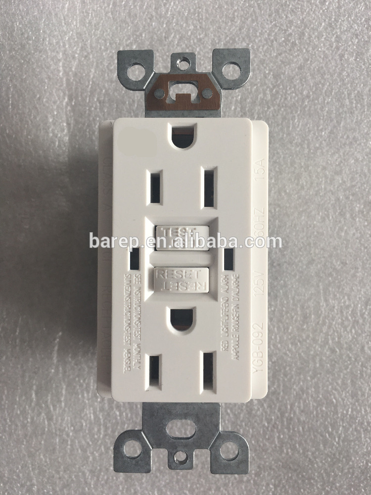 UL943 2015 15a地面の故障回路interreputers デュプレックス出口- ホワイト-問屋・仕入れ・卸・卸売り