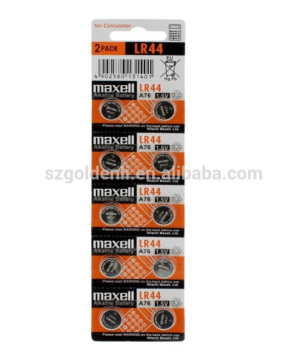 マクセルlr44ag131.5vアルカリボタン電池バッテリー-ボタンセル電池問屋・仕入れ・卸・卸売り