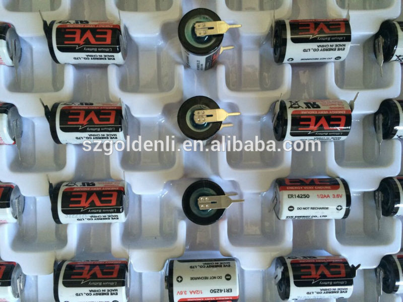 EVE ER14250 1/2AA 3.6V 1200mAh lithium battery-一次電池、乾電池問屋・仕入れ・卸・卸売り