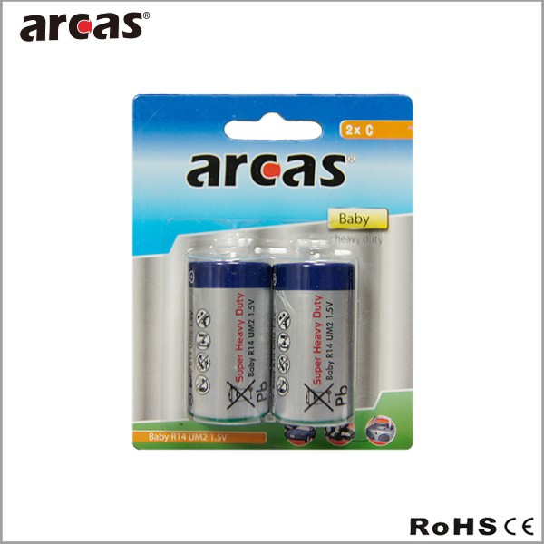 ヘビーデューティータイプcr14炭素亜鉛電池-一次電池、乾電池問屋・仕入れ・卸・卸売り