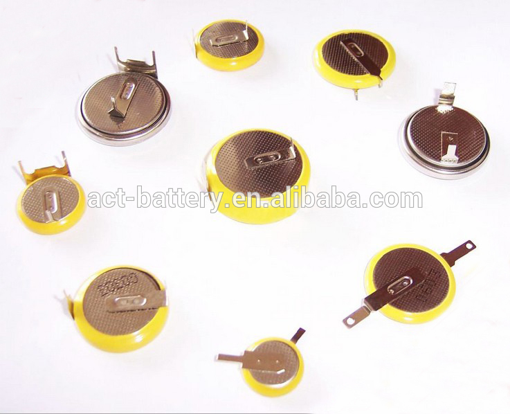 cr2450 button cell battery with tabs, pins, wires, connector-ボタンセル電池問屋・仕入れ・卸・卸売り