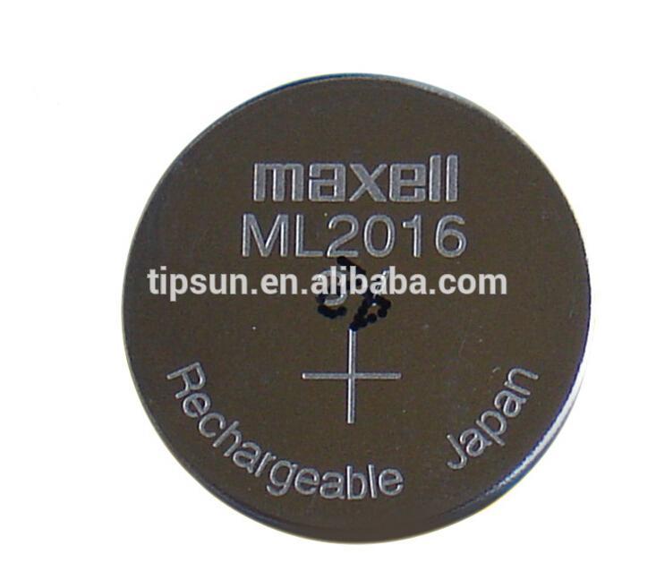 在庫利用可能な3ボルトマクセルML2016充電式リチウムバッテリー日本製-ボタンセル電池問屋・仕入れ・卸・卸売り
