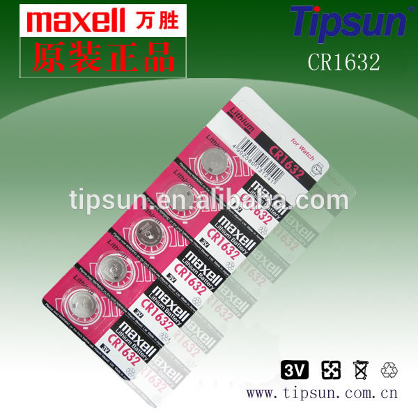 マクセルcr1632ブリスターカード5個パッケージボタン電池ウォッチ-ボタンセル電池問屋・仕入れ・卸・卸売り