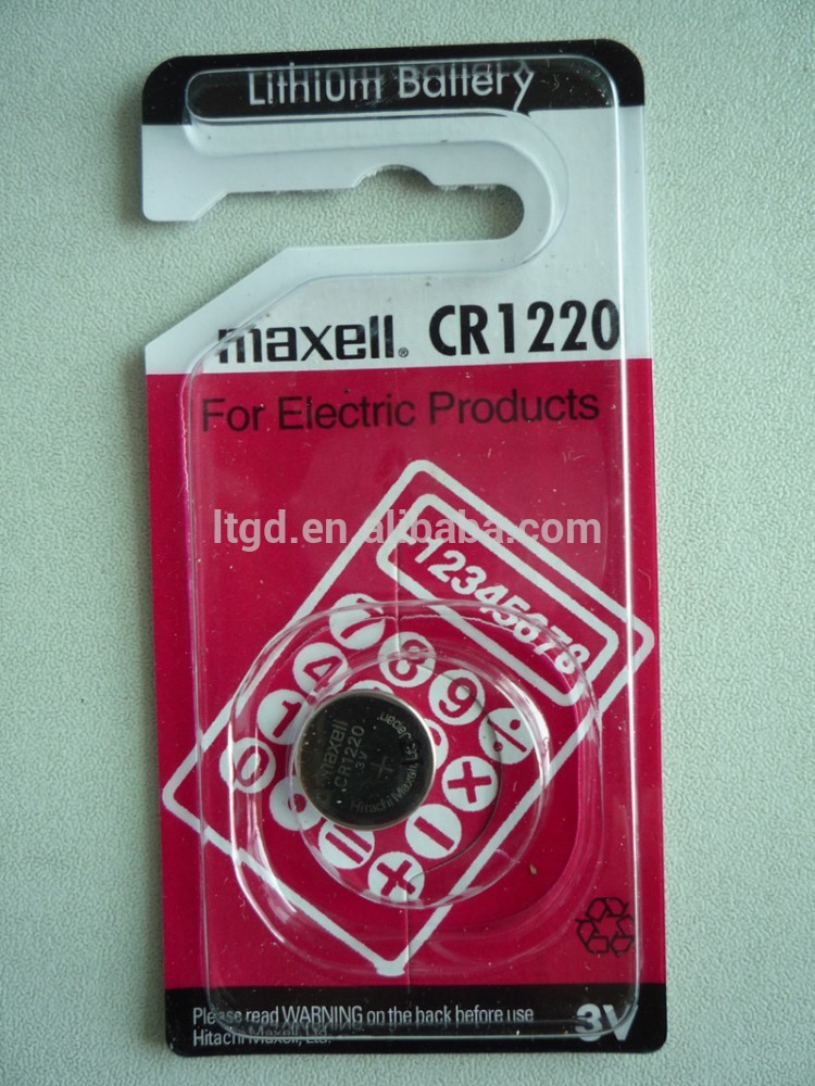 Maxellのリチウム電池CR1220-ボタンセル電池問屋・仕入れ・卸・卸売り