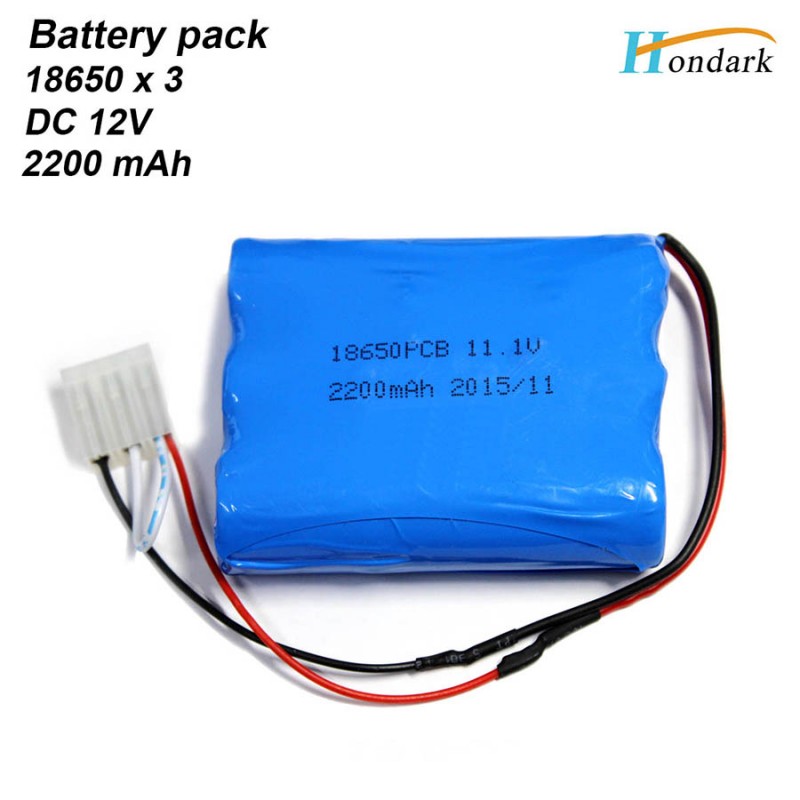 3 × 18650 2200 mah 12ボルト充電式バッテリーパックでワイヤとコネクタ-バッテリーパック問屋・仕入れ・卸・卸売り