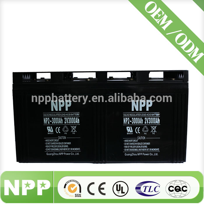2v3000ah長寿命ソーラーエネルギーnppagmバッテリーのブランド-蓄電池問屋・仕入れ・卸・卸売り