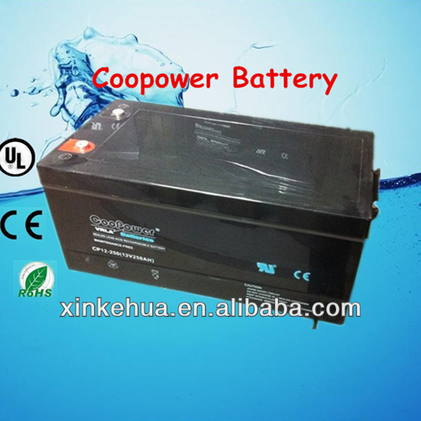 12v250ahcoopowerは、 シンセン鉛蓄電池ups/太陽電池/緊急装置-蓄電池問屋・仕入れ・卸・卸売り