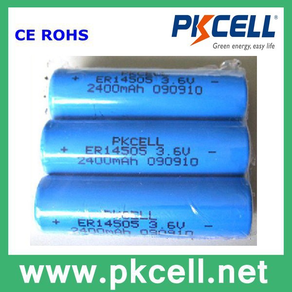 産業用リチウム乾電池3.6v2400ミリアンペアer14505li-socl2バッテリーaa-一次電池、乾電池問屋・仕入れ・卸・卸売り