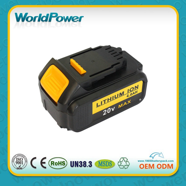Worldpower replacement18V 4ahリチウムバッテリーdewaltパワーツールドリル、dewalt-バッテリーパック問屋・仕入れ・卸・卸売り