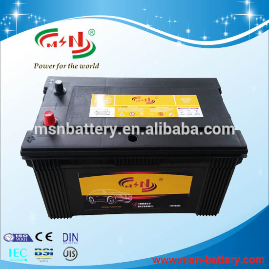 オートカーバッテリースターター使用12v200ahモデル190h52iso9001jis規格ulce鉛酸mf密閉型、 メンテナンスフリー-蓄電池問屋・仕入れ・卸・卸売り