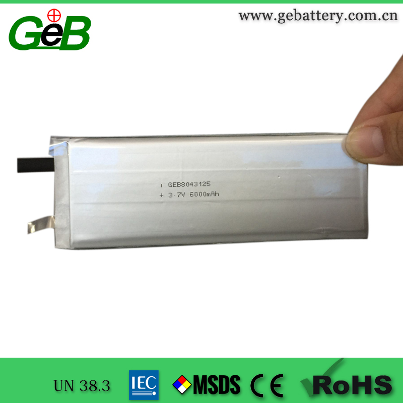 高エネルギー密度と高容量リチウム イオン電池パック 3.7 ボルト 8043125 6000 mah-バッテリーパック問屋・仕入れ・卸・卸売り