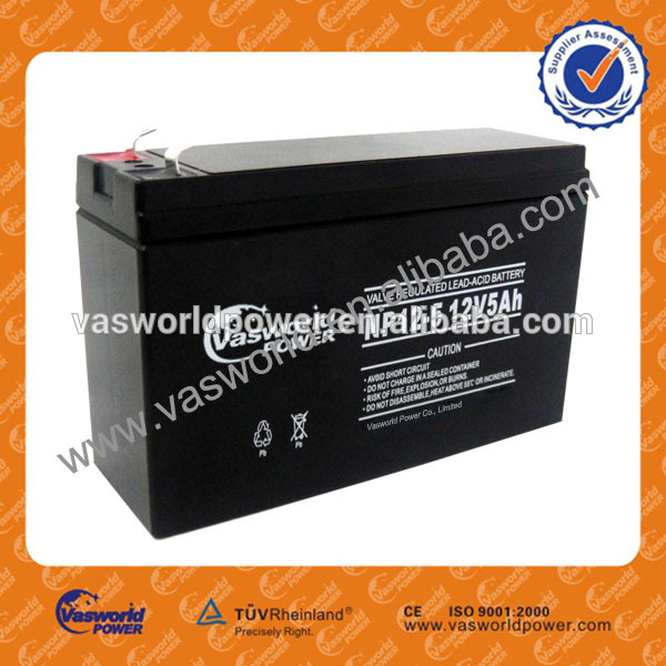 高性能agm12-512v5ahjohnlite密閉充電式鉛蓄電池-蓄電池問屋・仕入れ・卸・卸売り
