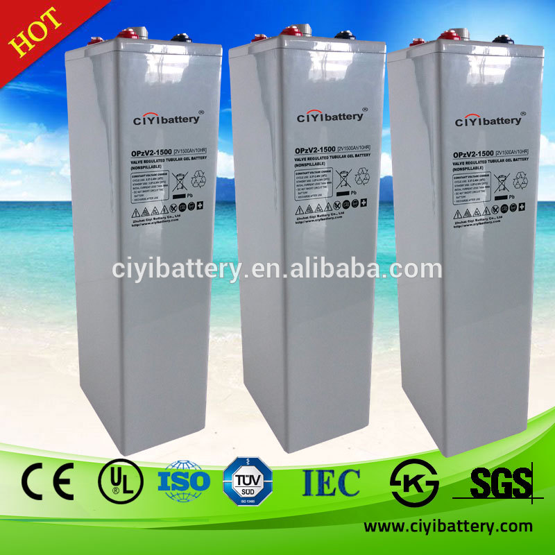 長い命ソーラーバッテリーopzv電池warratny110v220v1500ah-蓄電池問屋・仕入れ・卸・卸売り