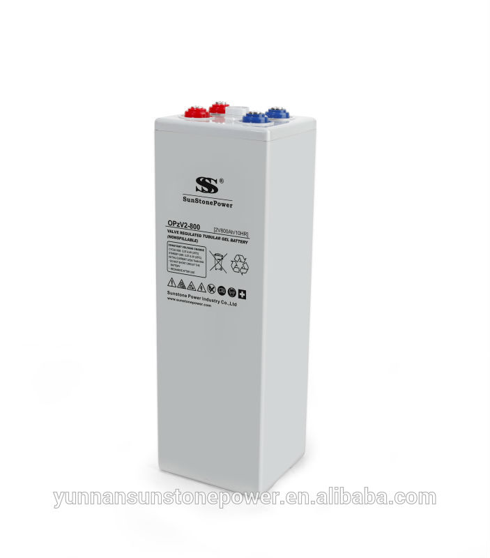 サンストーンオリジナル製造ディープサイクルバッテリーopzv 2ボルト800ah太陽電池/管状ゲルopzvバッテリー-蓄電池問屋・仕入れ・卸・卸売り