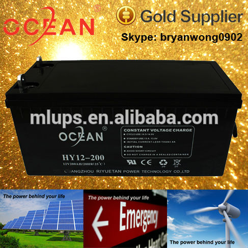 太陽ゲルバッテリー12v200ahups用太陽通信医療システム-蓄電池問屋・仕入れ・卸・卸売り