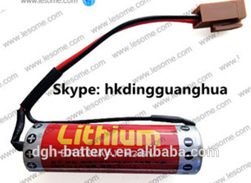 Plcbattaeryer6bmahのリチウム電池aa3.6v1800プラグ付き-一次電池、乾電池問屋・仕入れ・卸・卸売り