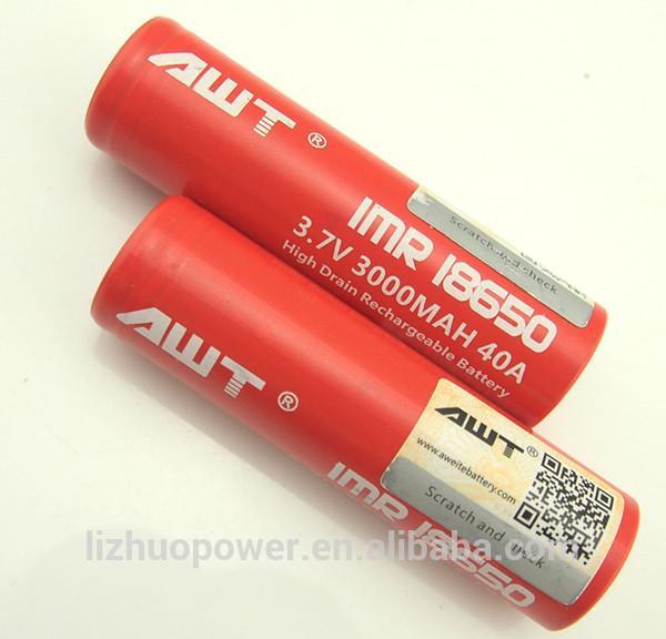 awtバッテリー40a3000マージャン18650バッテリーmods電池18650蒸気のための蒸気を吸う-二次電池問屋・仕入れ・卸・卸売り