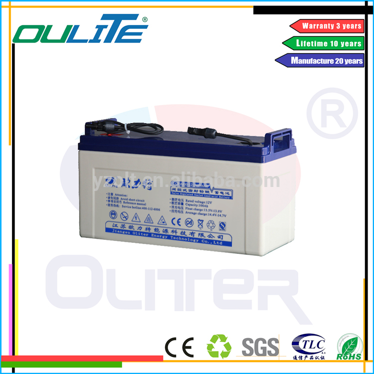 Oliterメーカー12ボルト100ahメンテナンスフリーバッテリー-二次電池問屋・仕入れ・卸・卸売り