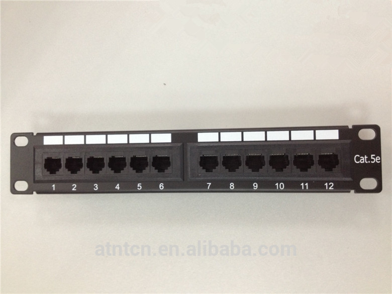 新しい到着utp 12ポートcat5eパッチパネル10インチ1u高品質-その他配線器具問屋・仕入れ・卸・卸売り
