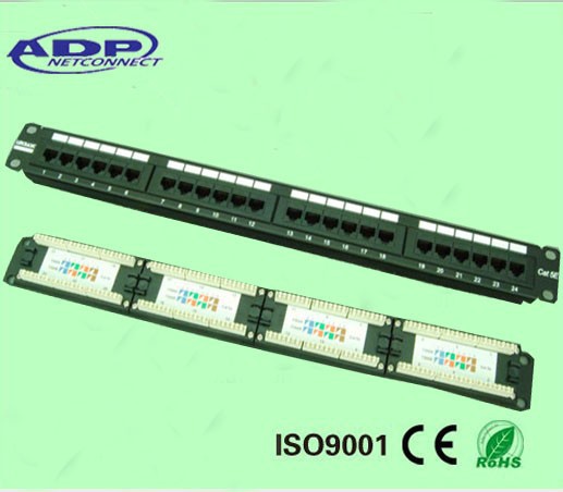 1u utp rj45 cat5e 24ポートクローネパッチパネル-その他配線器具問屋・仕入れ・卸・卸売り