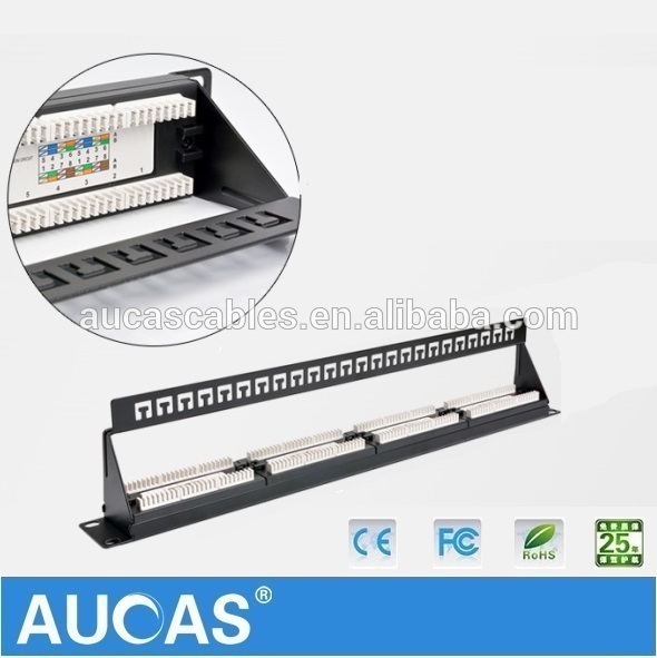 台湾aucasブランド24ポートutpブランクパッチパネルでバックバー19 '1u、利用可能用cat5eまたはcat6キーストンジャック-その他配線器具問屋・仕入れ・卸・卸売り