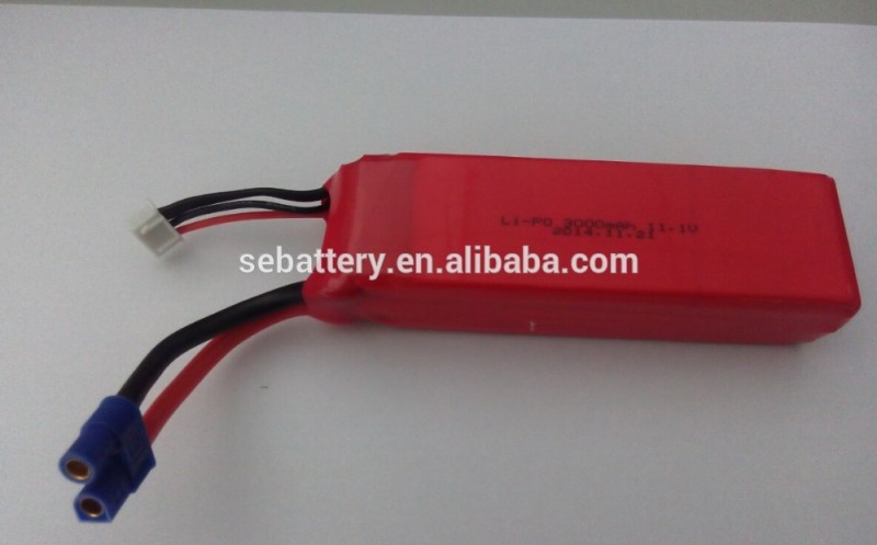 Rcバッテリーリチウムポリマーバッテリーパック11.1ボルト3000 mah 3 s連続高レート40c-二次電池問屋・仕入れ・卸・卸売り