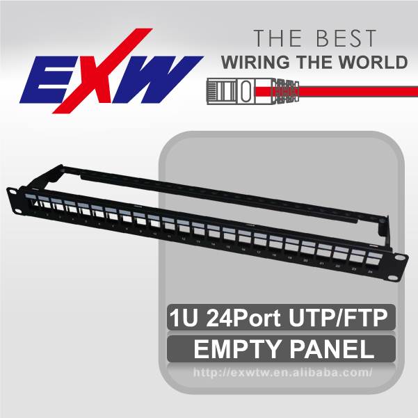 1u 24ポートutp/ftp dule空パッチパネル-その他配線器具問屋・仕入れ・卸・卸売り