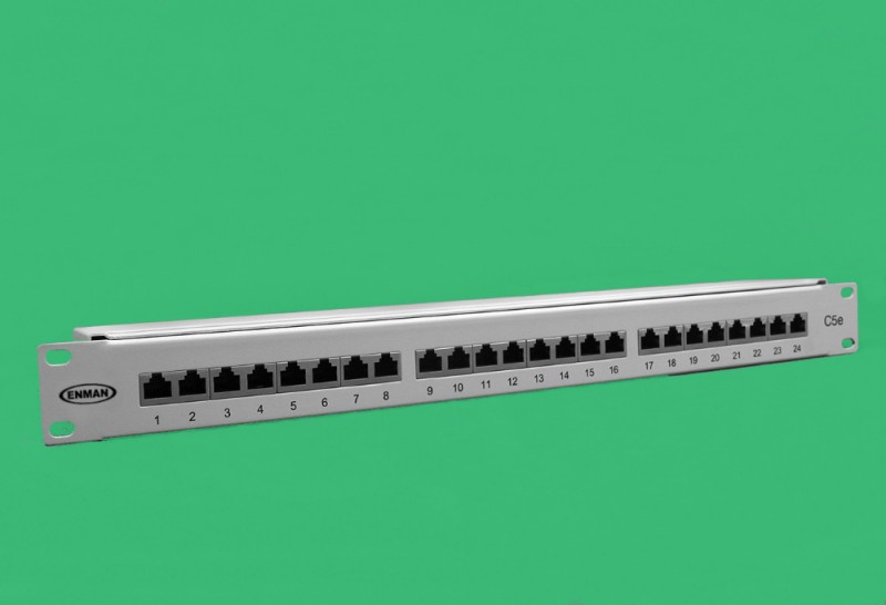 Amp 24ポート1u 8p8c rj45 cat5e/cat6/cat6a stpラックマウントネットワークパッチパネル-その他配線器具問屋・仕入れ・卸・卸売り