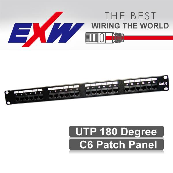 Utp 180度cat6 1u 24ポート110タイプパッチパネル-その他配線器具問屋・仕入れ・卸・卸売り