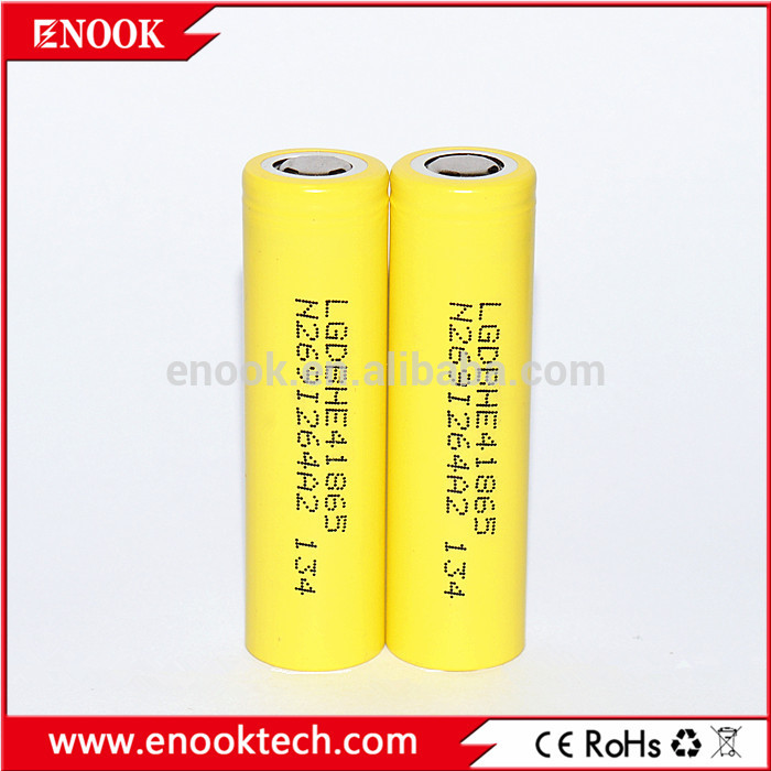 ホット販売オリジナルlg he4充電式バッテリー3.7ボルト2500 mah 20aバッテリーリチウムイオン電池用蒸気を吸う-バイク-二次電池問屋・仕入れ・卸・卸売り
