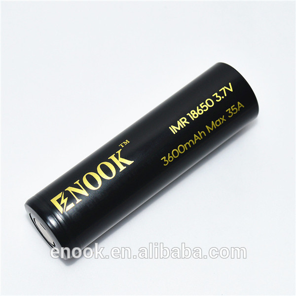 Enook 18650充電式バッテリー3.7ボルト3600ma 35a充電式バッテリー3.7ボルトリチウムバッテリー-二次電池問屋・仕入れ・卸・卸売り