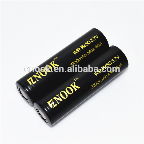 Enookトップ販売製品でアリババ18650 3.7ボルト3100 mahバッテリ用蒸気を吸うことと懐中電灯-二次電池問屋・仕入れ・卸・卸売り