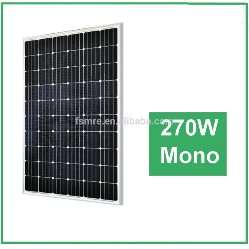 高効率と良い品質ソーラーパネル270ワットモノラル太陽電池用太陽光発電システム-太陽電池、ソーラー・パネル問屋・仕入れ・卸・卸売り