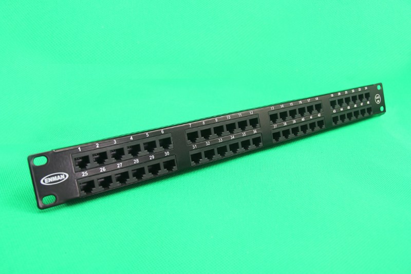 Amp 48ポート1u cat5e utpラックマウントネットワークパッチパネル-その他配線器具問屋・仕入れ・卸・卸売り
