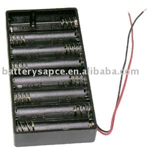 バッテリーホルダー: 8xaa (並んで) 付き6" 26awgワイヤーリード- rohs準拠 (BC8AA)-電装部品問屋・仕入れ・卸・卸売り