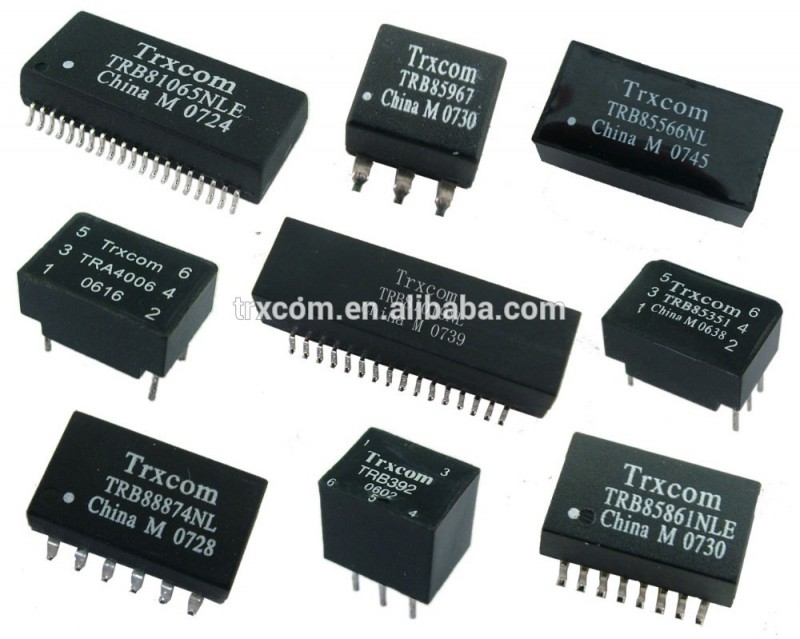 Rj45コネクタmagjackt1/e1lan変圧器rohsemiと指-変圧器、アダプター問屋・仕入れ・卸・卸売り