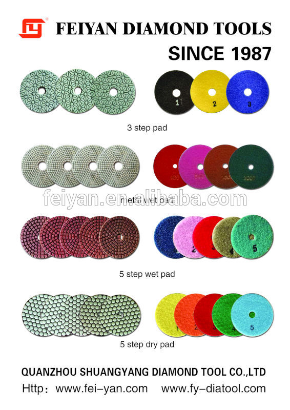 4 "品質石ウェット研磨パッド用大理石床-研磨パッド問屋・仕入れ・卸・卸売り