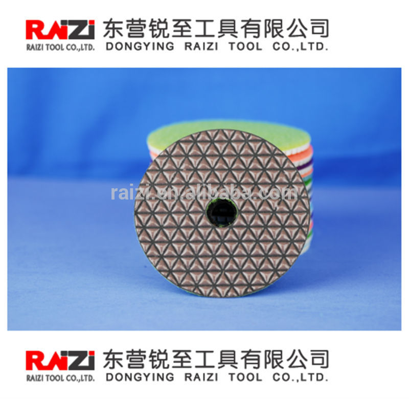 4" 100mmプレミアム7ステップ　3mm乾式研磨パッド-研磨パッド問屋・仕入れ・卸・卸売り