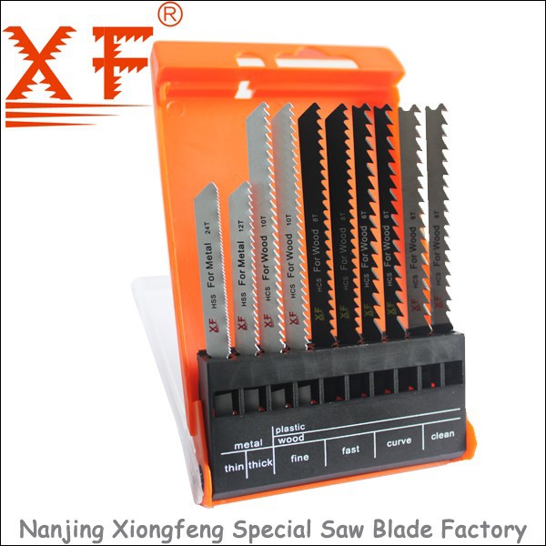 10ピースプラスチックボックスt-シャンクジグ鋸切断刃: XF-J033-鋸歯問屋・仕入れ・卸・卸売り