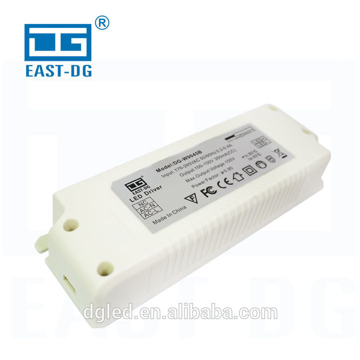 Ceは承認された低thd明滅dc50-100v出力350ma45wダウンライトledドライバ-その他電力供給問屋・仕入れ・卸・卸売り