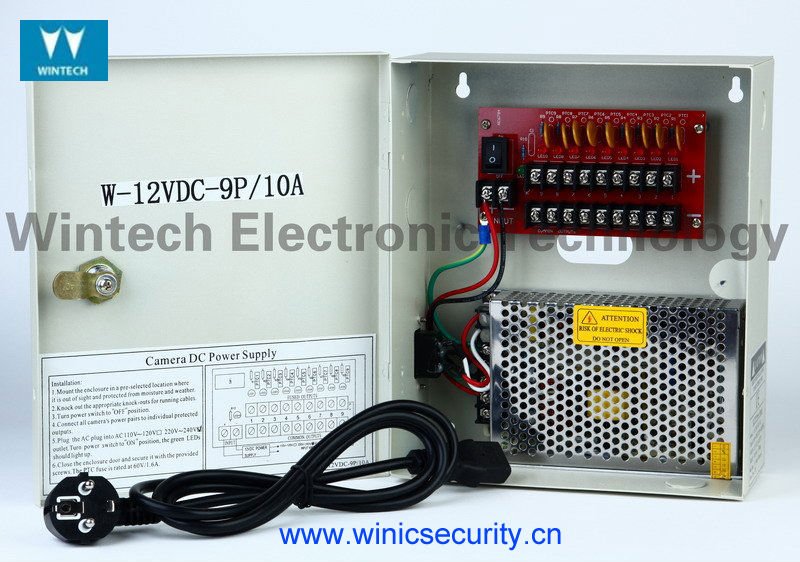 ウィンテック12vdc9チャネルcctvの電源ボックス-その他電力供給問屋・仕入れ・卸・卸売り