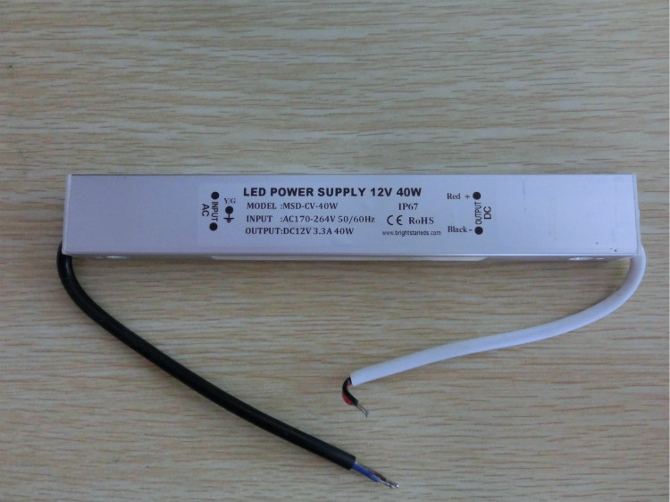 12ボルト40ワットip67高pf定電圧ledドライバ12ボルト防水costant電圧ledドライバ-その他電力供給問屋・仕入れ・卸・卸売り