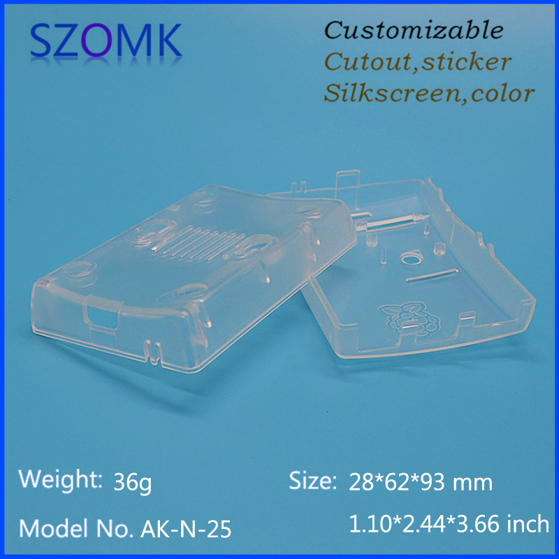 Szomk透明absプラスチック筐体プロジェクトボックス28*62*93ミリメートル-電子周辺機器問屋・仕入れ・卸・卸売り