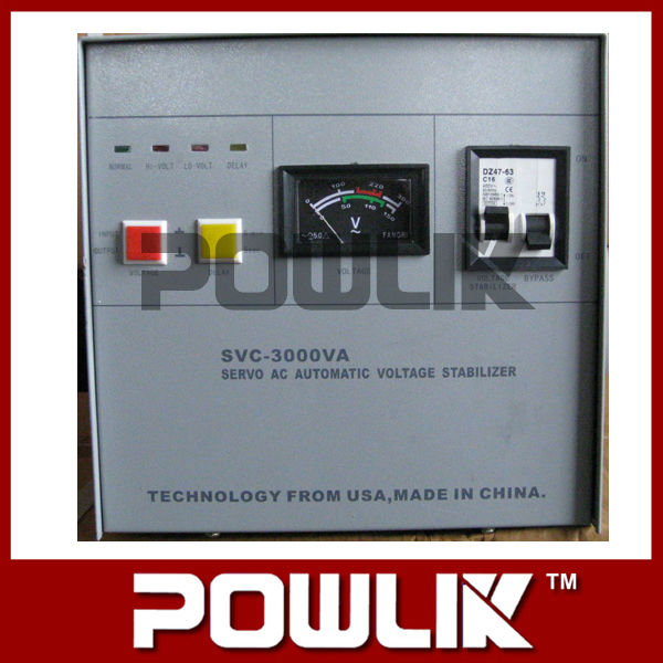 単相svc-3kva高精度全自動ac電圧安定装置-電圧レギュレータ/安定装置問屋・仕入れ・卸・卸売り