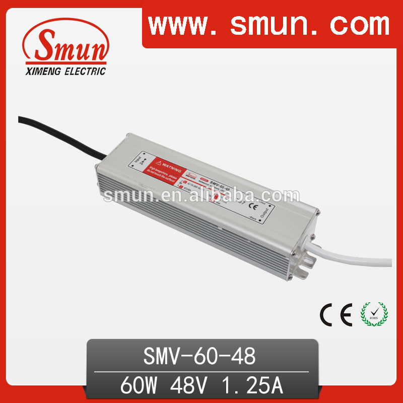 60 ワット 48 ボルト led ドライバ防水電源SMV-60-48-工業用電力供給問屋・仕入れ・卸・卸売り