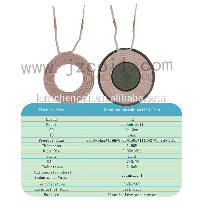 7.1uhサムスンギアワイヤレス充電器コイルでフェライト-インダクタ問屋・仕入れ・卸・卸売り